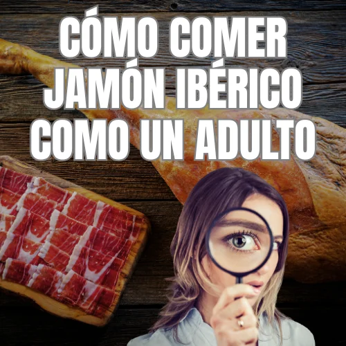jamón ibérico servido a temperatura ambiente en plato